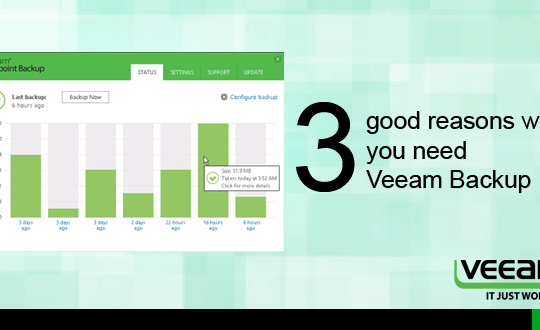 3 good reasons why you need Veeam Backup