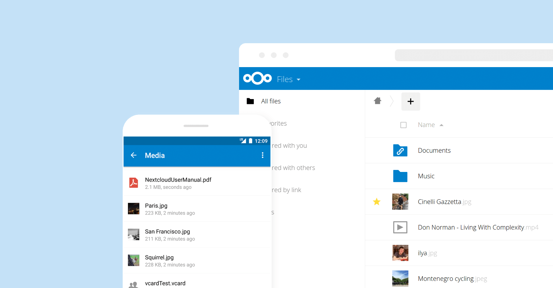 nextcloud-interface